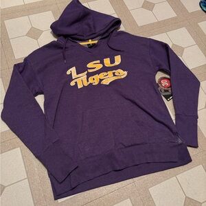 NEW LSU Tigers NCAA Women’s Purple Hoodie with Yellow Logo